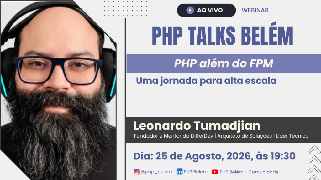 
<span>PHP além do FPM: Uma jornada para alta escala</span>
